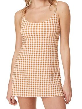 Andie The Amalfi Gingham One-Piece Swim Dress